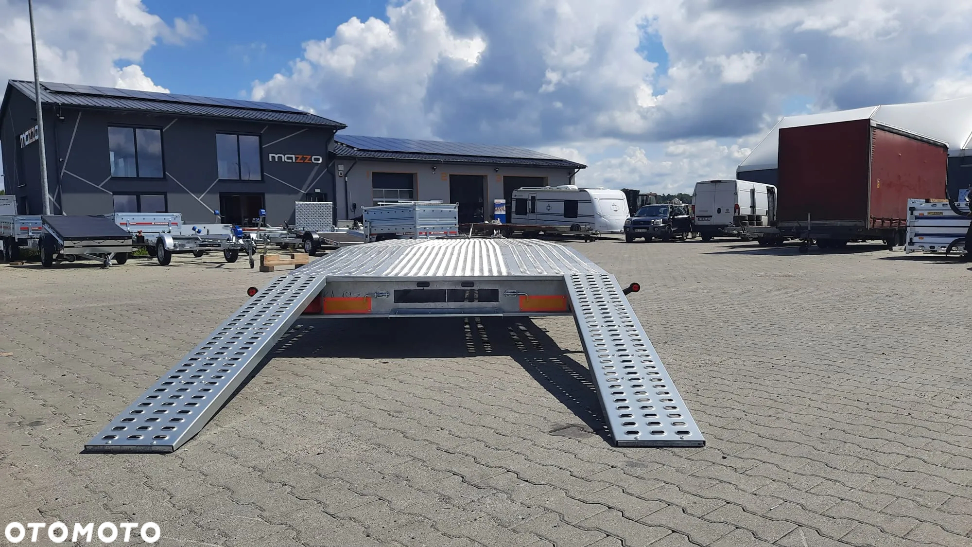 Niewiadów DOSTAWA! Laweta Jupiter wym. 500x210cm Przyczepa do przewozu aut, 3 OSIE, AMORTYZATORY, NAJAZDY, koło zapasowe, podłoga aluminiowa DMC 3500 kg - 9