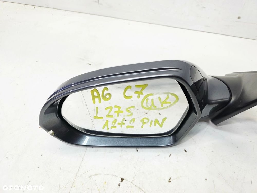 LUSTERKO ZEWNĘTRZNE LEWE ASYSTENT AUDI A6 C7 12+2 PIN LZ7S UK - 2