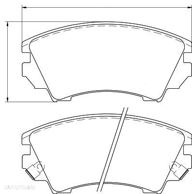 Placute frana fata Chevrolet Camaro Cabriolet, 01.2011-, marca SRLine S70-0520 - 1