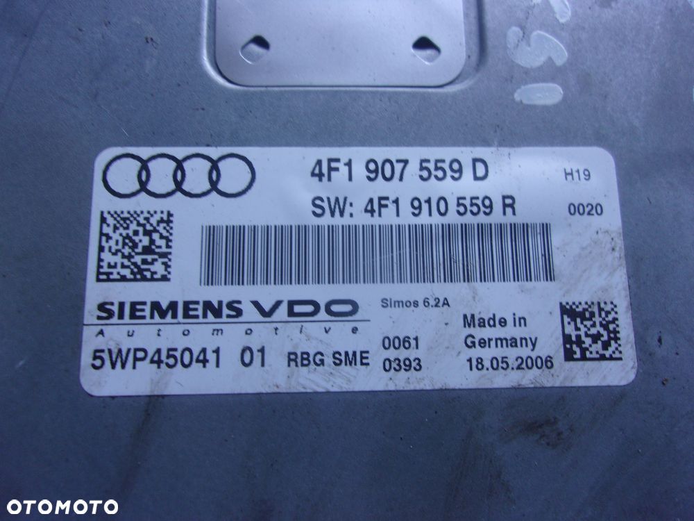 AUDI A6 C6 3.2 FSI STEROWNIK KOMPUTER 4F1907559D