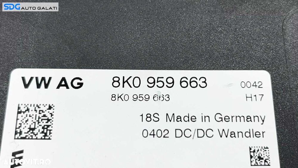 Stabilizator Tensiune Modul Calculator Acumulator Baterie Skoda Rapid 2013 - 2020 Cod 8K0959663 [L5831] - 5
