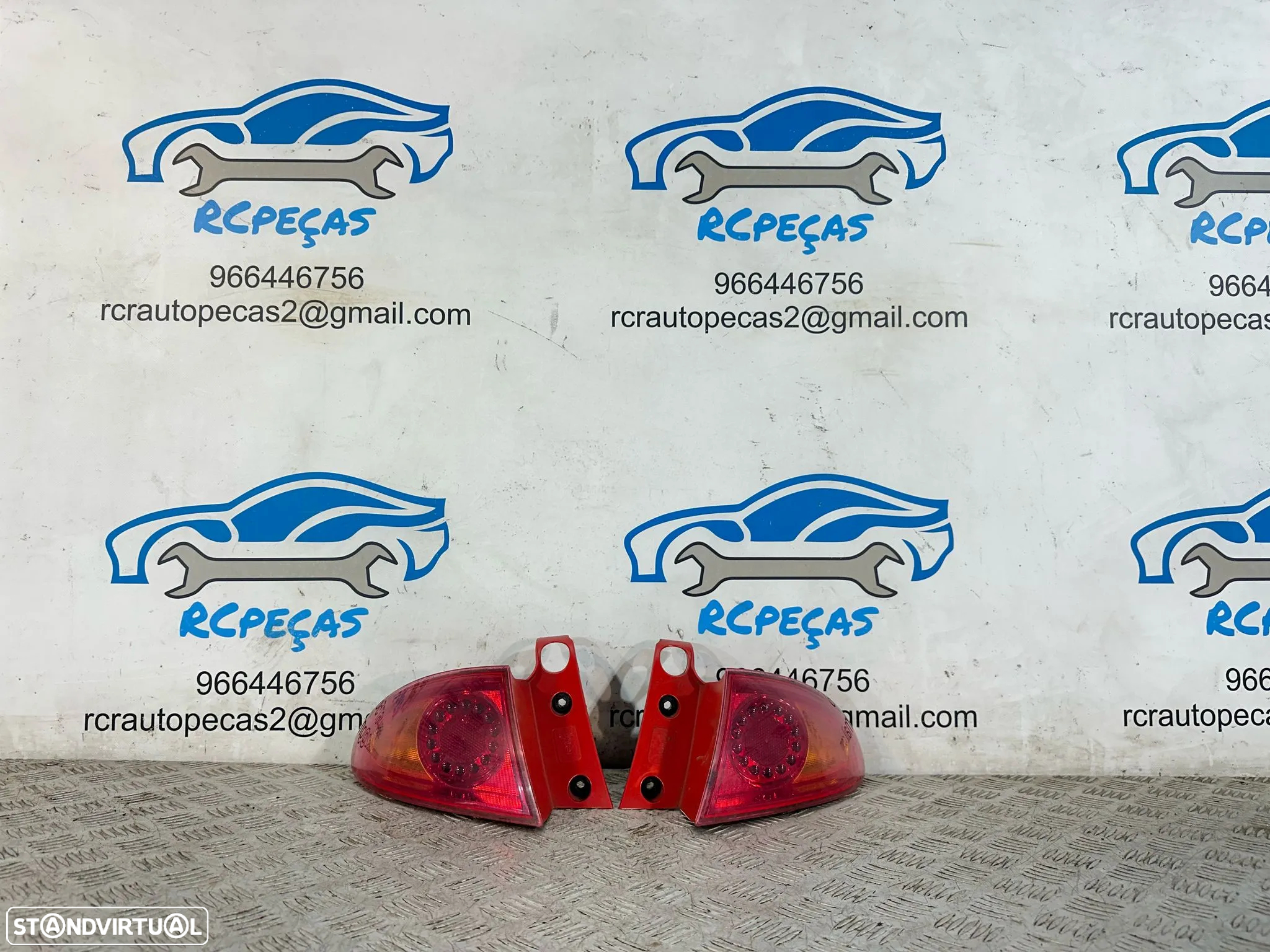 .Conjunto Farolins Tras Traseiro Direito Esquerdo Original Seat Leon 1P Mk2 1P0945095F 1P0945096F 2005 a 2012 - 3