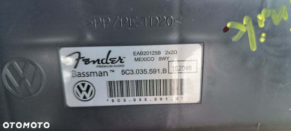 VW BEETLE 2016 GŁOŚNIK SUBWOOFER 5C3035591B - 3