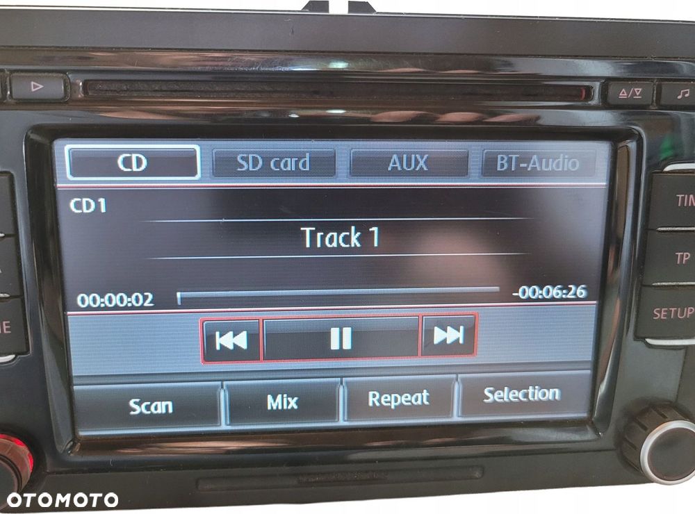 VW PASSAT B6 B7 GOLF V VI TOURAN RADIO DOTYKOWE 3C8035195G DAB Z KODEM - 2