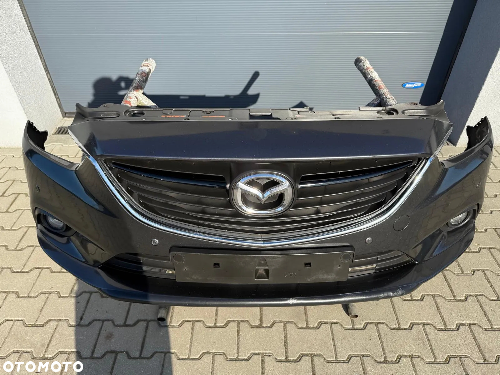 MAZDA 6 III GJ 12-17 ZDERZAK PRZÓD GRILL CZUJNIKI PDC KOMPLETNY KOLOR 42A - 4