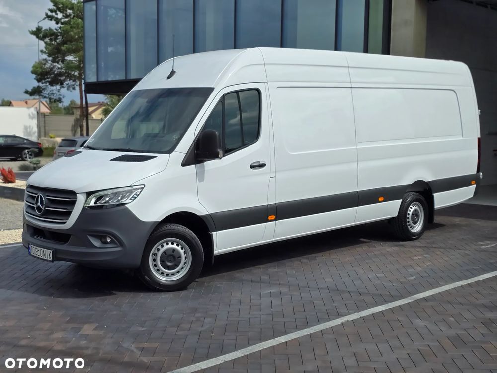 Mercedes-Benz SPRINTER 319 3.0 V6 190KM 60 Tyś km LONG 4,80cm Długi BOGATA OPCJA WYPOSAŻENIA KAMERA FUL LED HIGH PERFORMANCE MBOX 7 cala SEDZENIE KIEROWCY KOMFORTOWE TEMPOMAT AKTYWNY SALON PL STAN NOWY NOWY NOWY SERWIS ASO DO OSTATNIEGO Km - 9