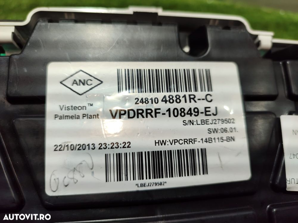 CEASURI BORD RENAULT CAPTUR 1.5 DIESEL 2014 / CROSSOVER SUV COMPACT (5 UȘI) COD OEM 248104881R  / 2013-2017 - 8