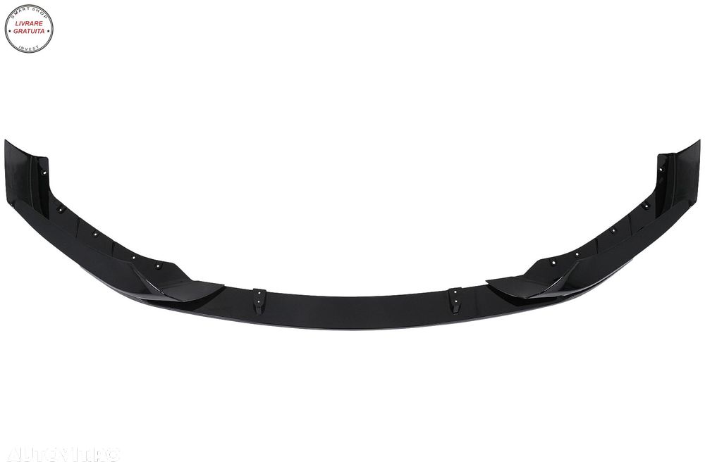 Prelungire Bara Fata Negru Lucios BMW Seria 5 G30 G31 (2017-2019) M Sport Design- livrare gratuita - 5