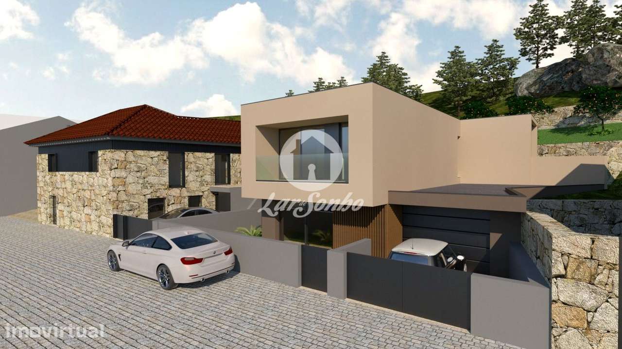 Terreno com Projeto Aprovado para Moradia Moderna  A 2 km de Fafe - Grande imagem: 5/6