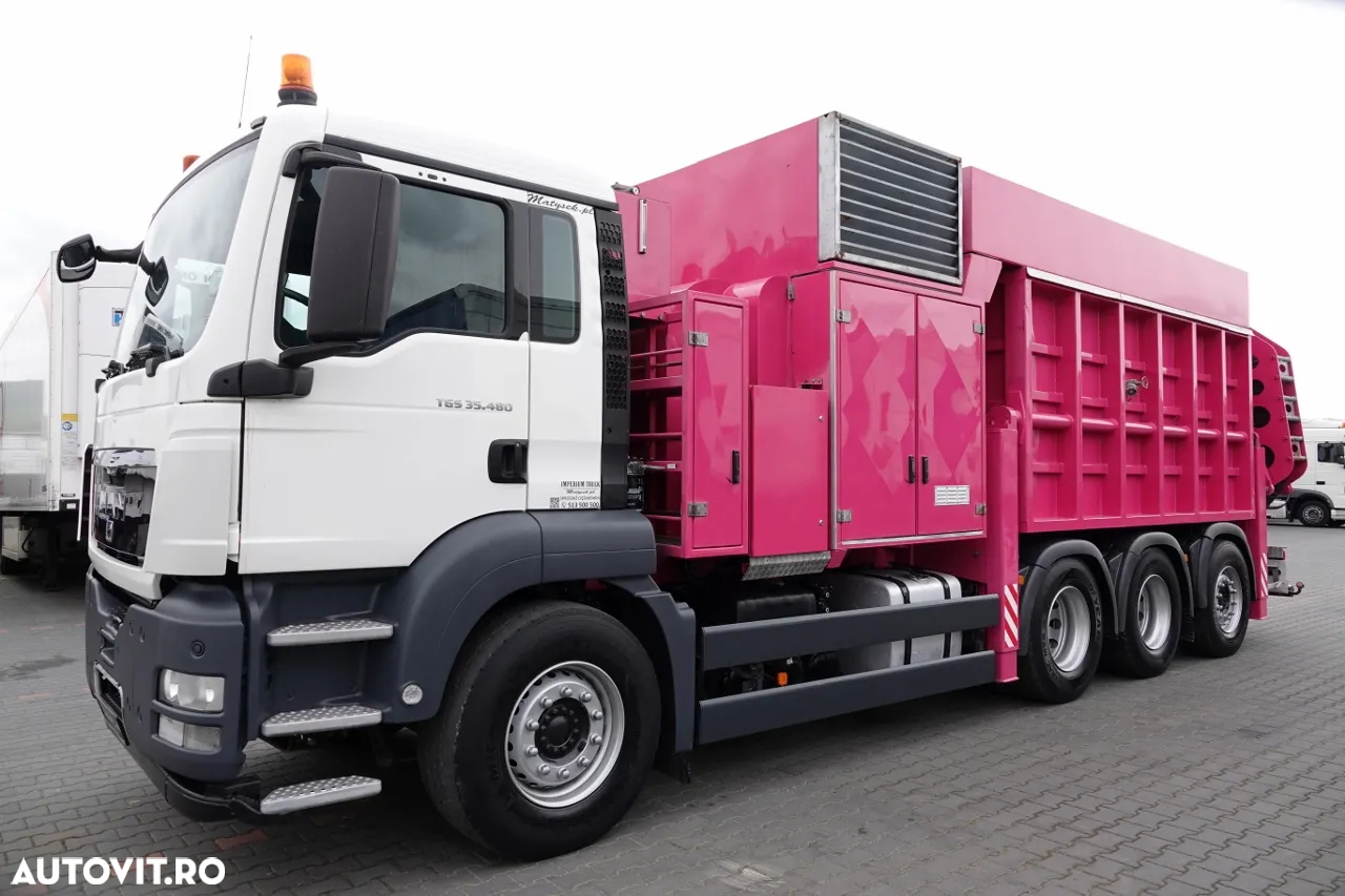 MAN TGS 35.480 / 8X4 / ÎNCĂRCĂTOR VACUM / WUKO / MTS SAUGBAGGER / RADIO CONTROL / - 15