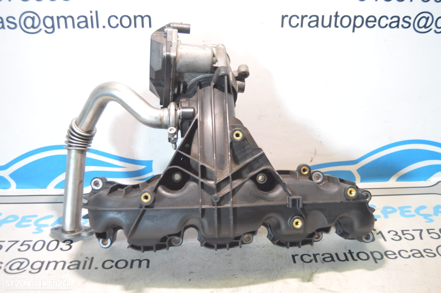 COLETOR ADMISSÃO EGR CORPO BORBOLETA VW VOLKSWAGEN 03L129711AM 03L129711 03L128063R 03L128063 A2C31762900 VW VOLKSWAGEN SHARAN 7N 2.0 TDI 140CV CFF CFFB - 3