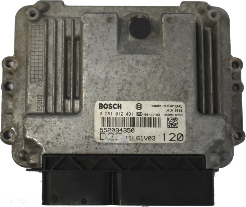 FIAT DUCATO 2.3 JTD 120  07R KOMPUTER STEROWNIK SILNIKA 552094350 0281012491 - 1