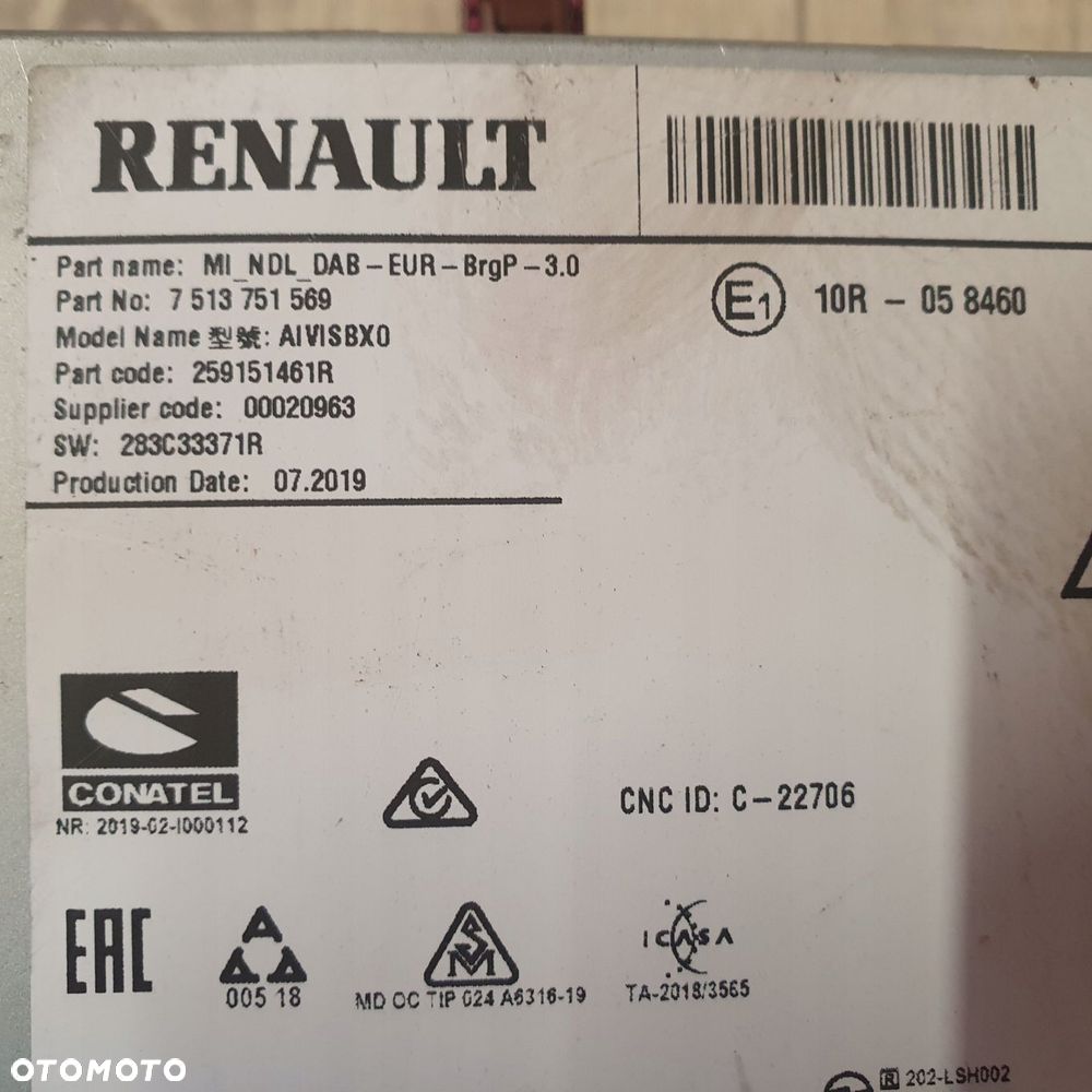 radio moduł clio iv lift captur ii talisman - 3