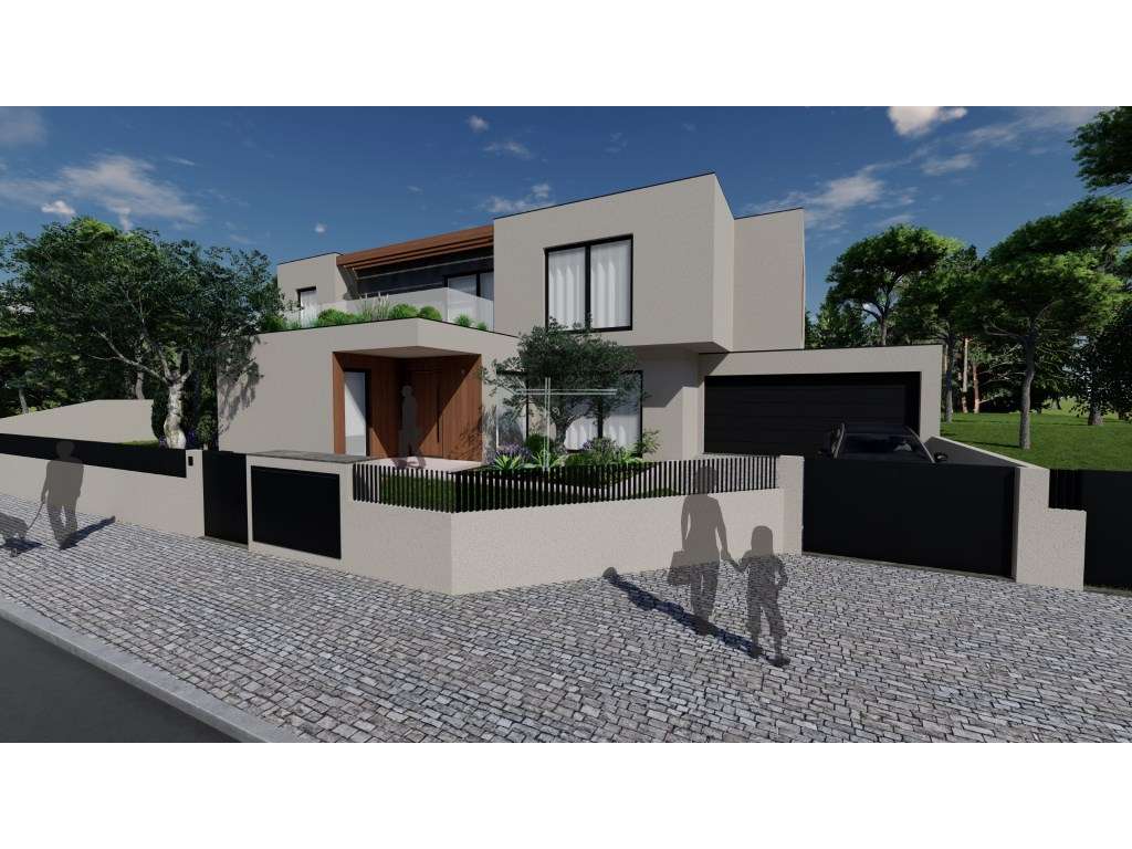 Moradia isolada T5, arquitetura contemporânea com garagem e piscina... - Grande imagem: 2/10
