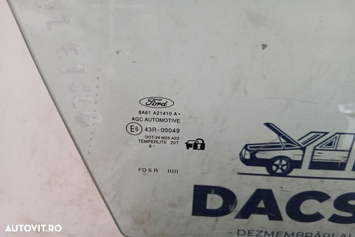 Geam usa fata dreapta 43R-00049 43R-00049 Ford Fiesta 6 [2008 - 2013] - 2