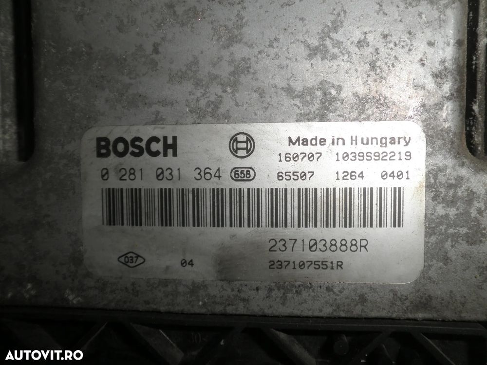 ECU / calculator motor Opel Vivaro B, Renault Trafic 2, 2016 1.6 CDTI 237103888R 0281031364 0281030991 - 3