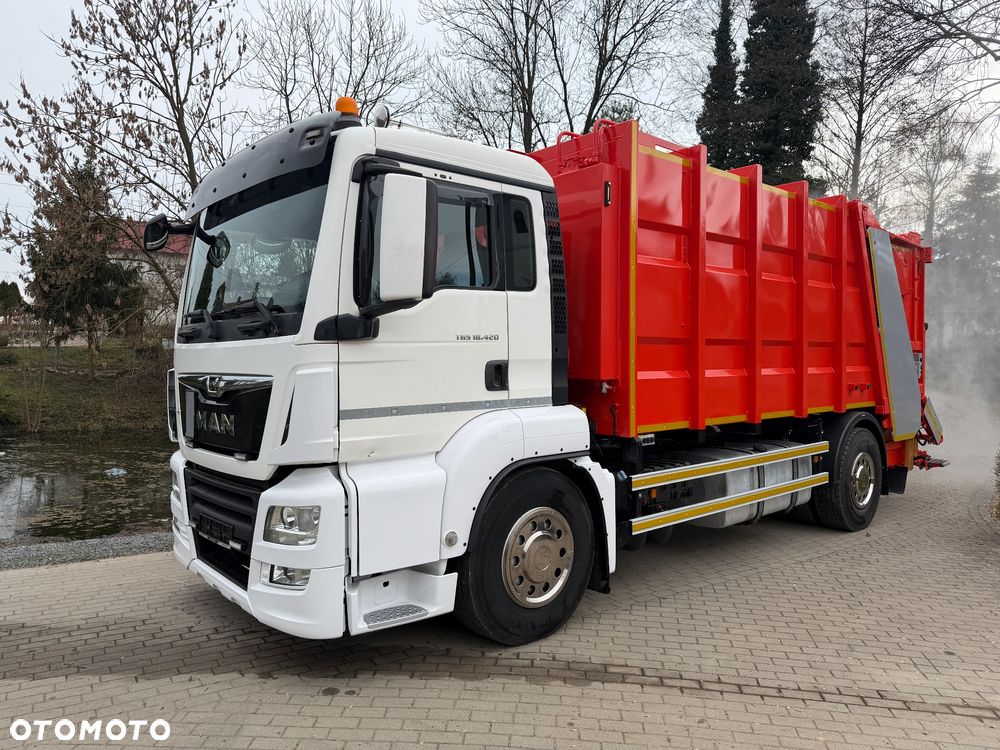 MAN TGS18.420 / ŚMIECIARKO MYJKA / ŚMIECIARKA / EURO 6 / STAN TOP - 1