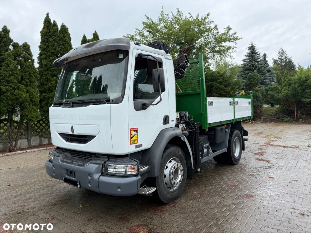 Renault MIDLUM 270 DCI* DMC 16T* WYWROTKA 3,7m* HIAB 085 EVOLUTEK* DŹWIG 3,8T* MOST GÓRSKI* BLOKADA* KLIMA* 85% OPONY* STAN BDB* Z FRANCJI* - 8
