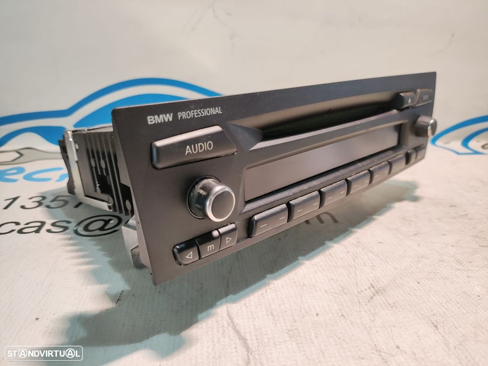 RADIO AUTORADIO LEITOR CD PROFESSIONAL BMW SERIE 1 E87 6512915010901 65129150109 9150109 6968101 SERIE 1 E81 SERIE 3 E90 E91 E92 DISPLAY COMANDOS COMUTADOR PAINEL CONTROLO COMUNICAÇÃO - 2