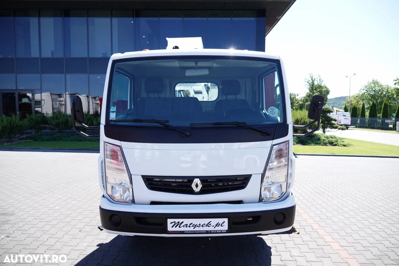 Renault MAXITY 110 DXI / ELEVATOR 20 METRI / ELEVATOR CU CULBIE TP20 / COȘ PENTRU 2 PERSOANE - 250 KG / 42.000 KM / CONTRACT POST-SERVICE - 13