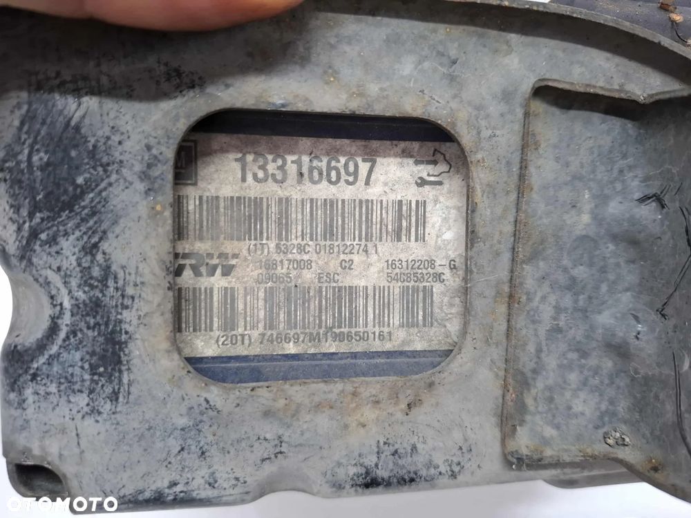 POMPA STEROWNIK ABS OPEL INSIGNIA A 13316697 - 4