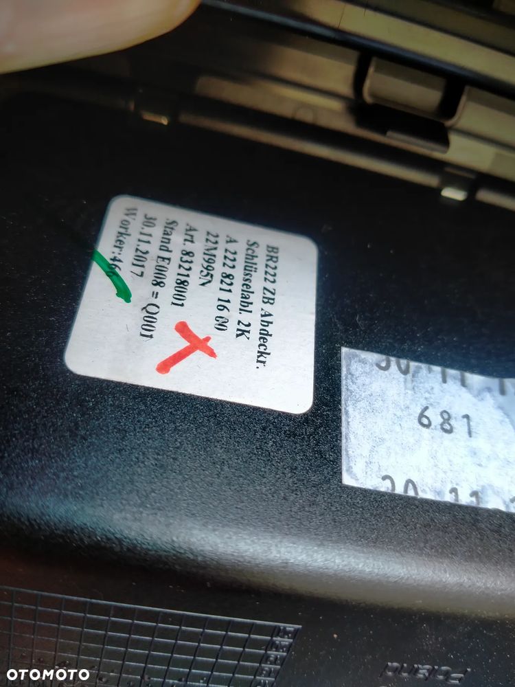 Mercedes W222 Lift Long Dekor Dekory Listwy Konsoli Drzwi Podświetlane 2018r - 7