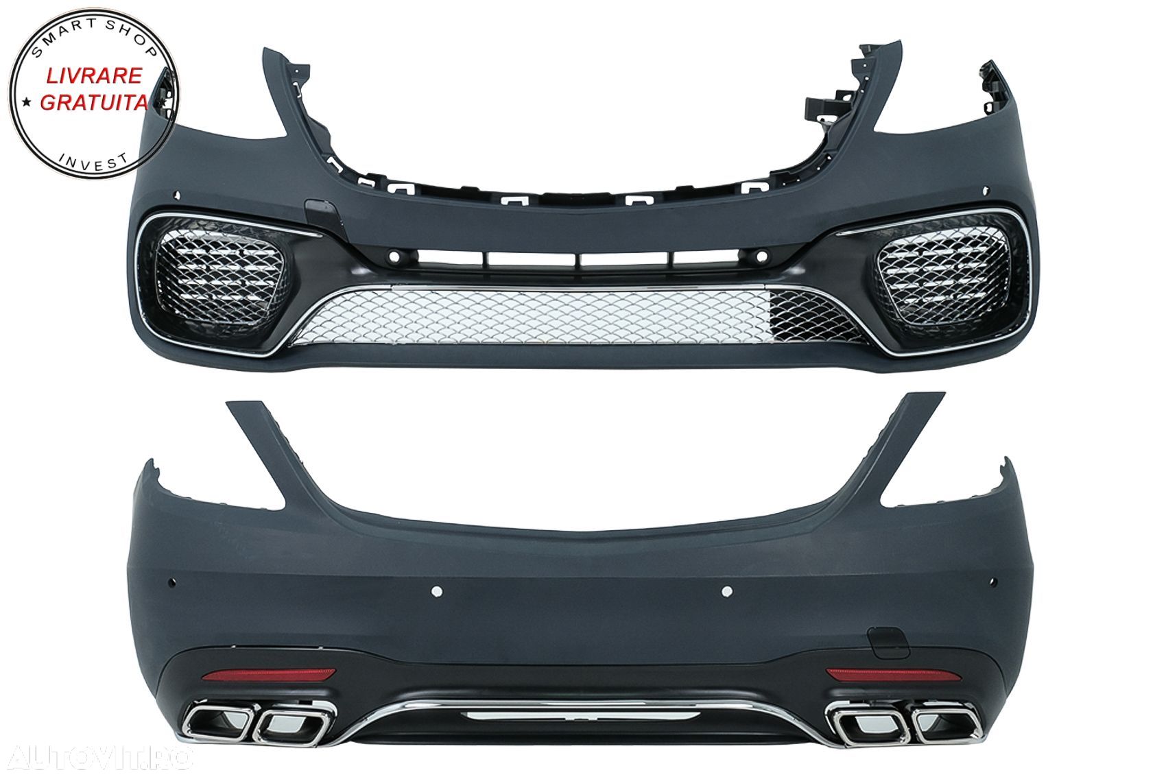 Pachet Exterior Mercedes S-Class W222 Facelift (2013-08.2020) S63 Design- livrare gratuita - 1
