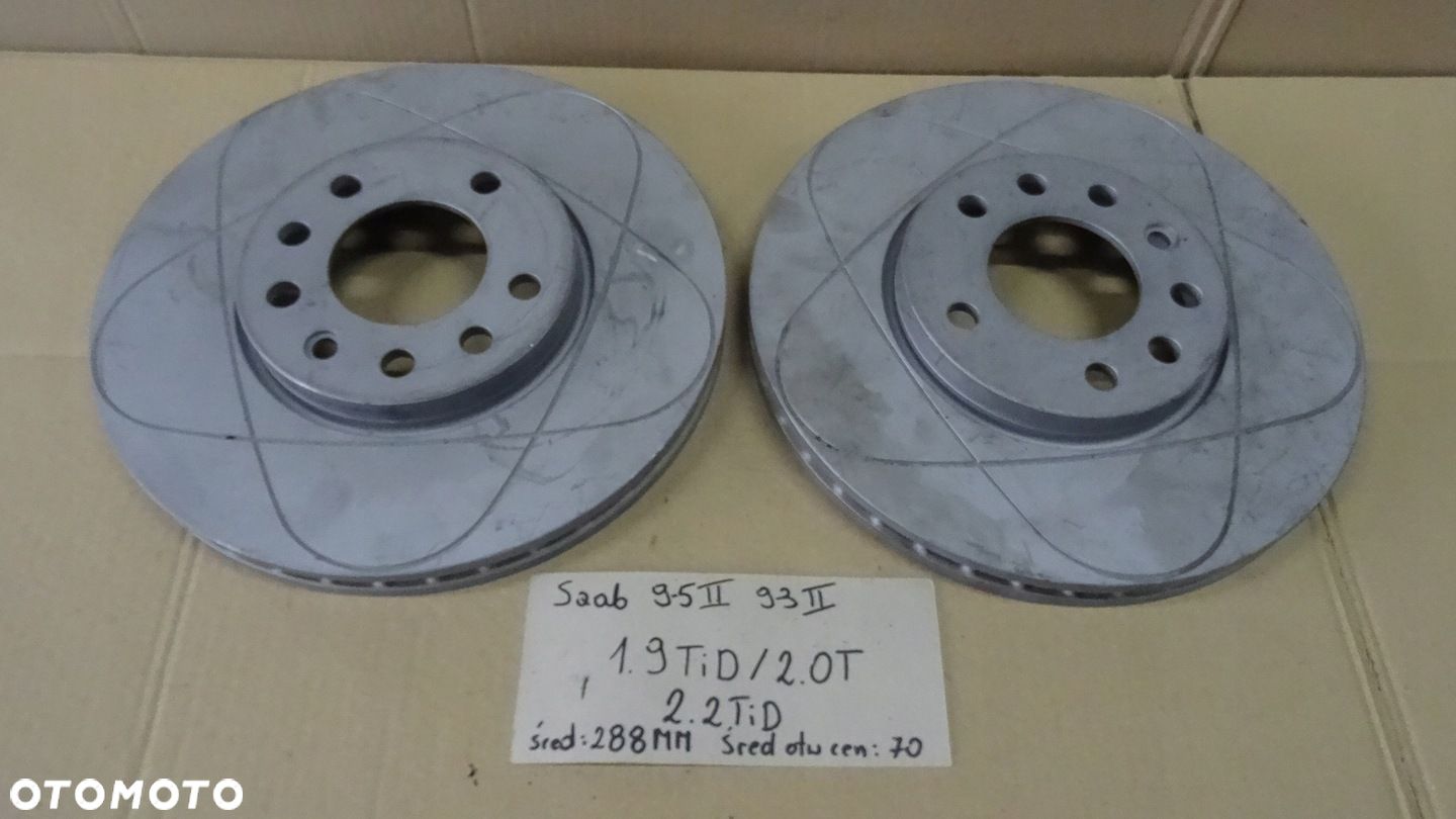 SAAB 95 II 93 II 1.9 TID 2.0 T 2.2 TID TARCZE HAMULCOWE PRZÓD 288MM - 1