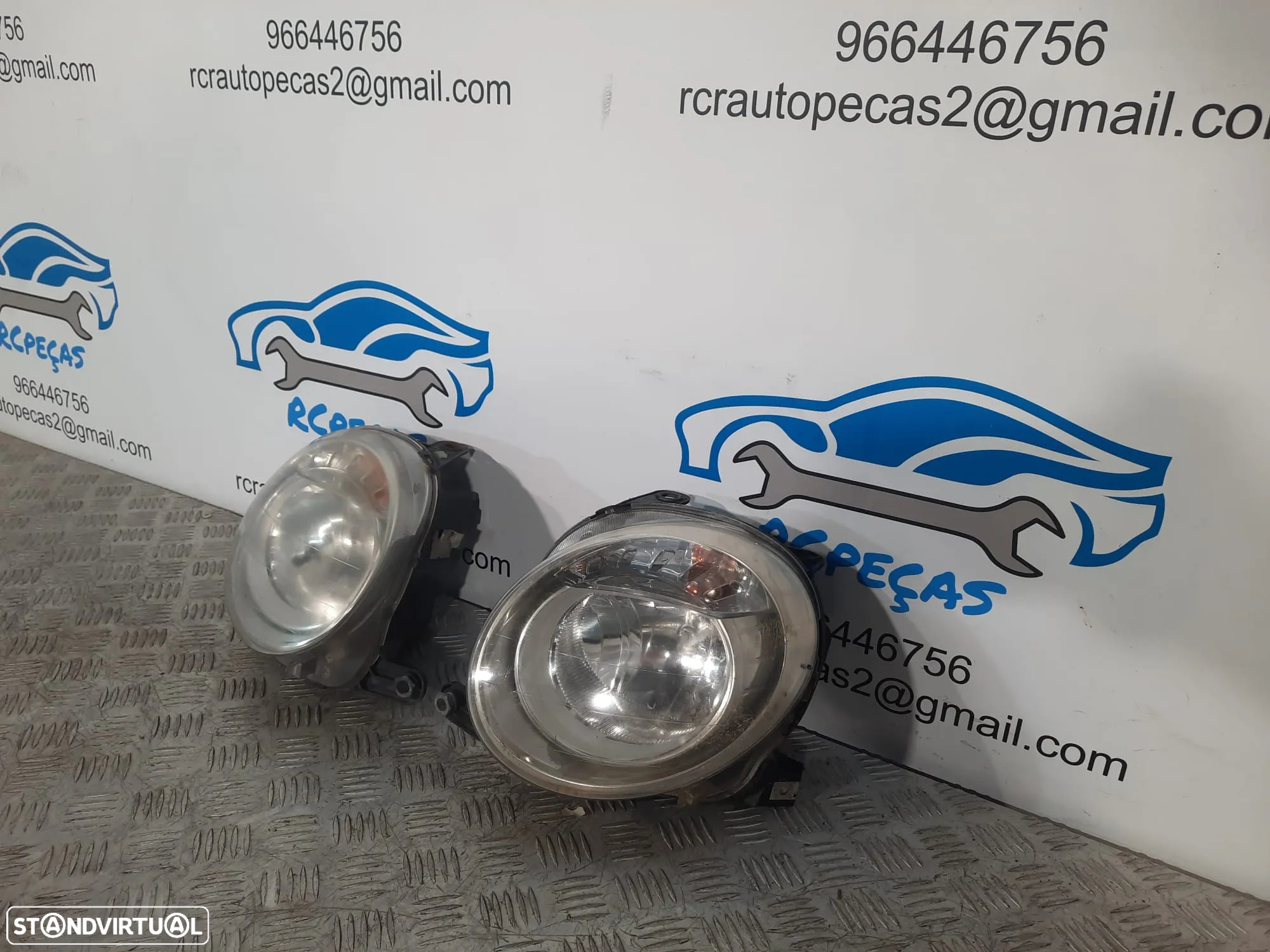 OTICA OTICAS ESQUERDA DIREITA FIAT 500 312 OPTICA OPTICAS FAROL FAROIS ORIGINAIS - 3