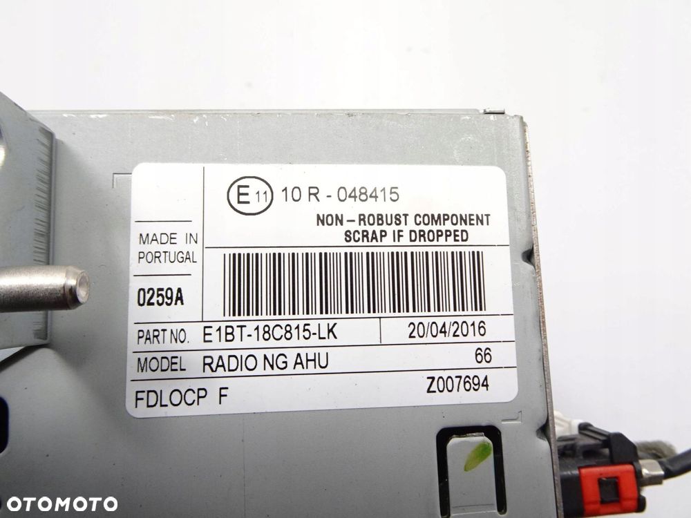 radio cd ford grand c-max mk2 lift 15-19 r. e1bt18c815lk - 7