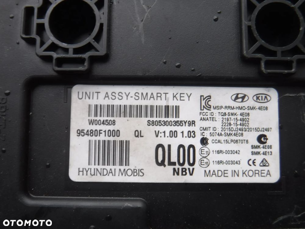 Kia Sportage IV Hyundai IX35  modul sterownik 95480F1000 SMART KEY - 2