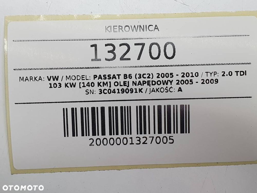 KIEROWNICA MULTIFUNKCJA VW PASSAT B6 DREWNO DREWNIANA 3C0419091K ORYGINAŁ - 11