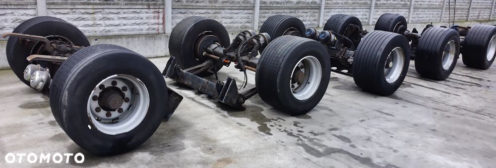 Oś BPW Naczepa Przyczepa  Mega Resor Pół resor Felga 19.5 Opony 245/45r19.5 - 3