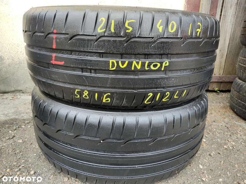 215/40R17 87W OPONY Letnie Lato BRIDGESTONE POTENZA S001 5mm DUNLOP Sport MAXX RT Legnica ALU-RAD 5-6mm 215/40 - 8