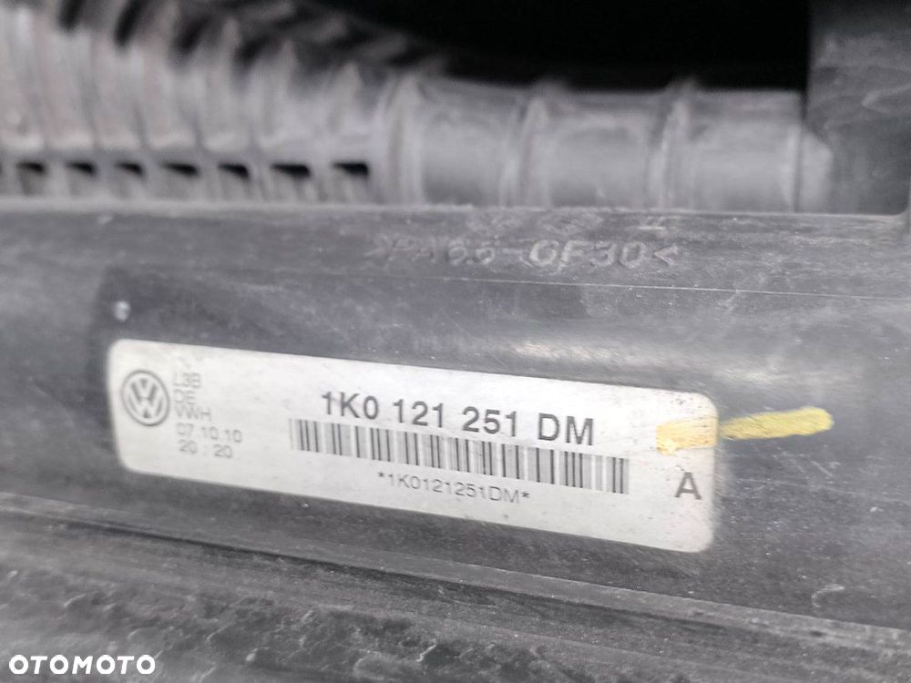 PAS PRZÓD, CHŁODNICE, WENTYLATOR SKODA OCTAVIA II LIFT 1K0121207BC 2.0 TDI - 7