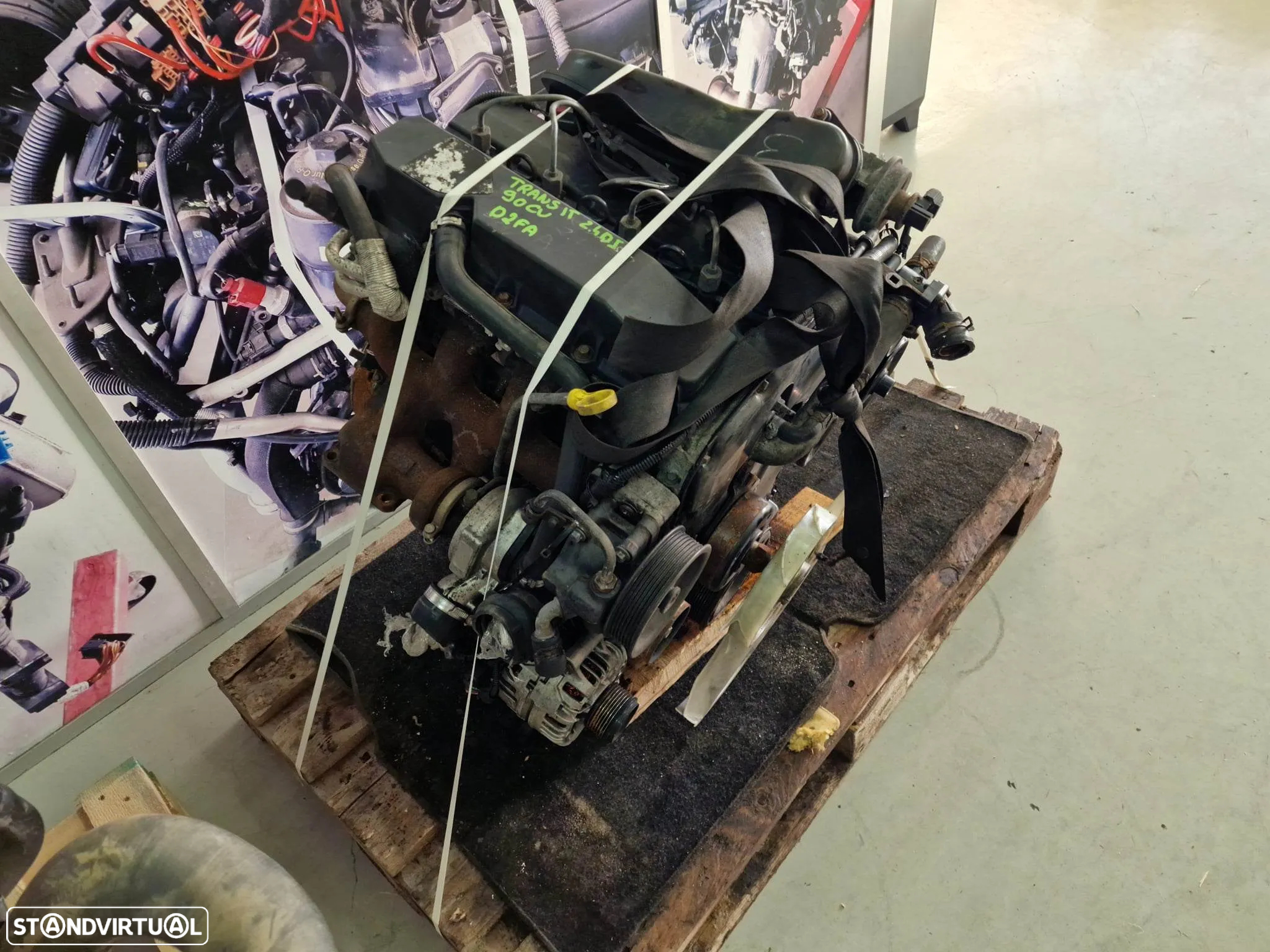 Motor Ford Transit 2.4DI 2004 de 90cv, ref D2FA - 2