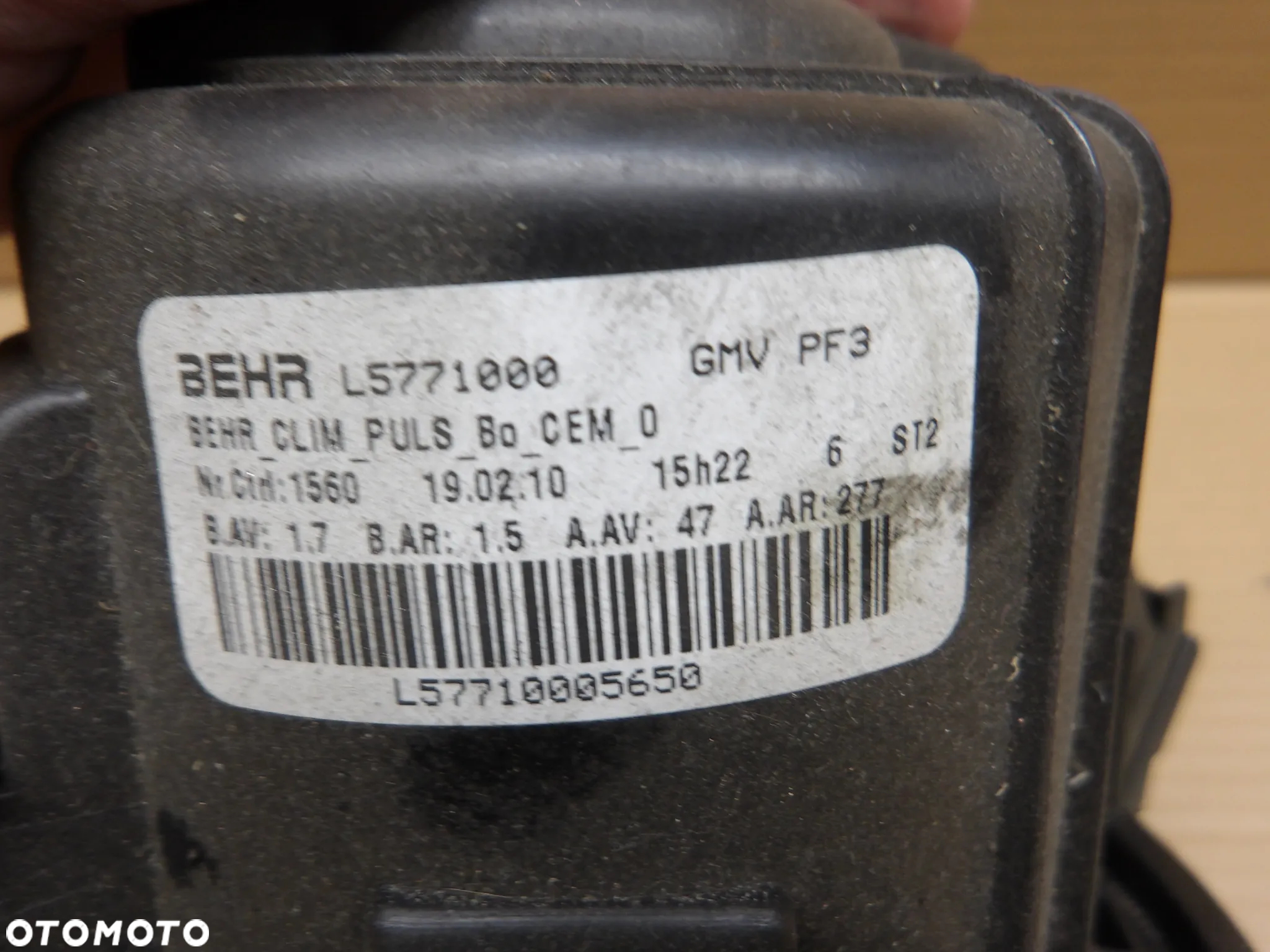 CITROEN C5 III SEDAN DMUCHAWA WENTYLATOR L5771000 - 4