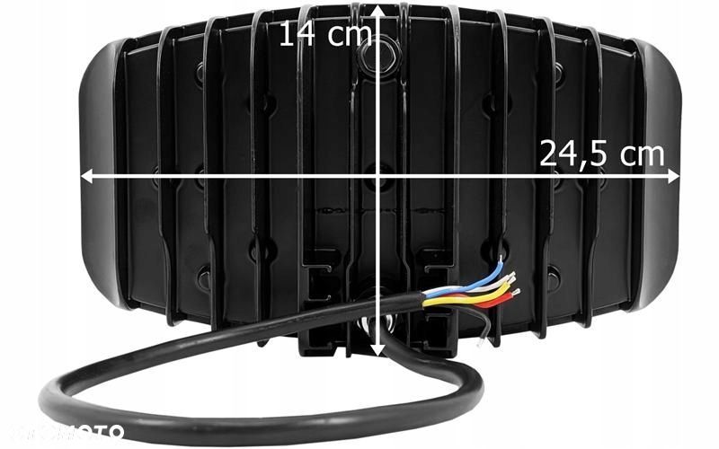 halogen dalekosiężny full led 12/24v 112w ip68 12000lm scania man daf volvo - 4
