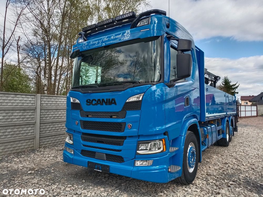 Scania ''S''  G 450* 6x2*+DŻWIG KRAN HDS ATLAS 206.3VE  WYSÓW 11,2m * Sterowanie Radiowe* ROTATOR* CHWYTAK do PALET* Skrzynia 6.8m* 298000km - JAK NOWA* z NIEMIEC - 3
