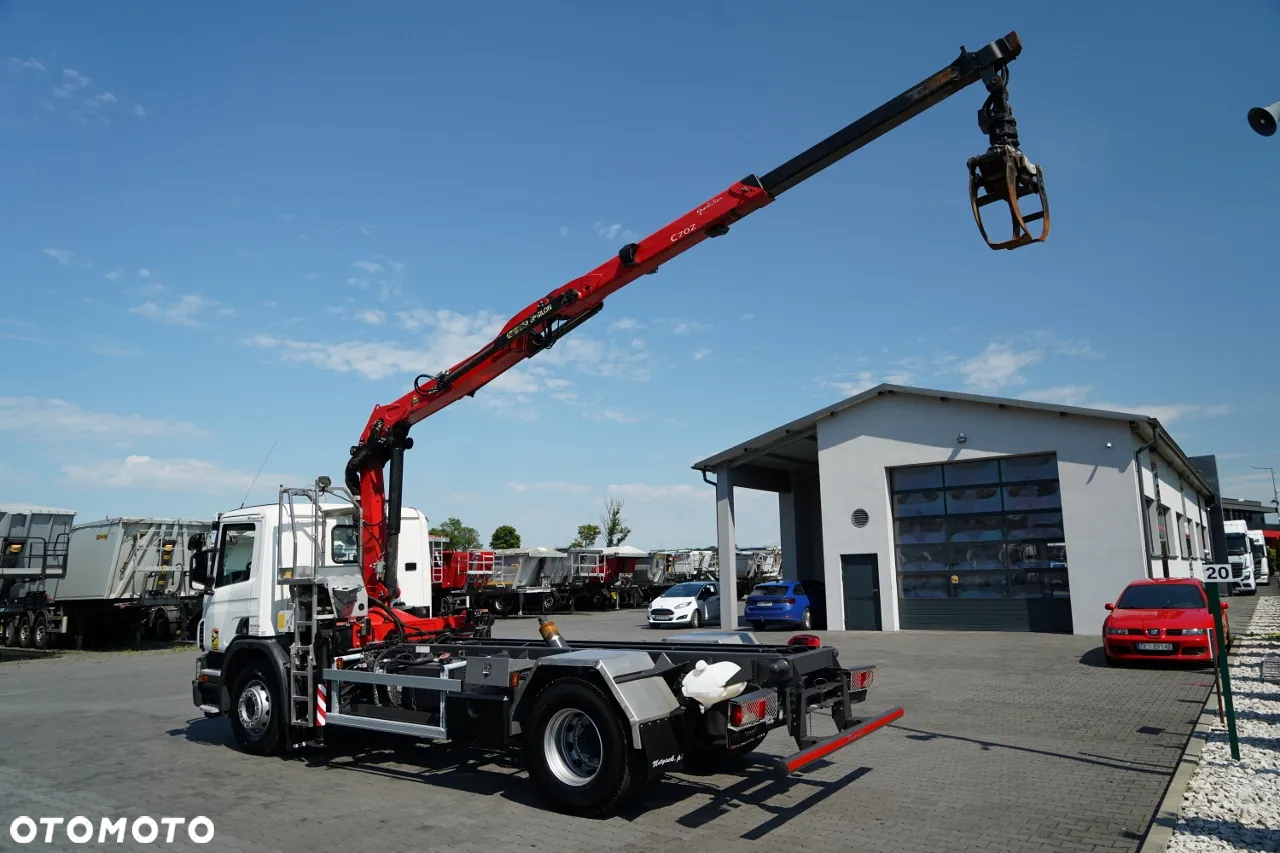 Scania P 280 / 4X2 / SIŁOWNIK DO WYWROTU /  + HDS PALFINGER C70Z73 / UDŹWIG 1 700 KG / MAX WYSÓW 7 M / STEROWANIE RADIOWE / EURO 6 - 3