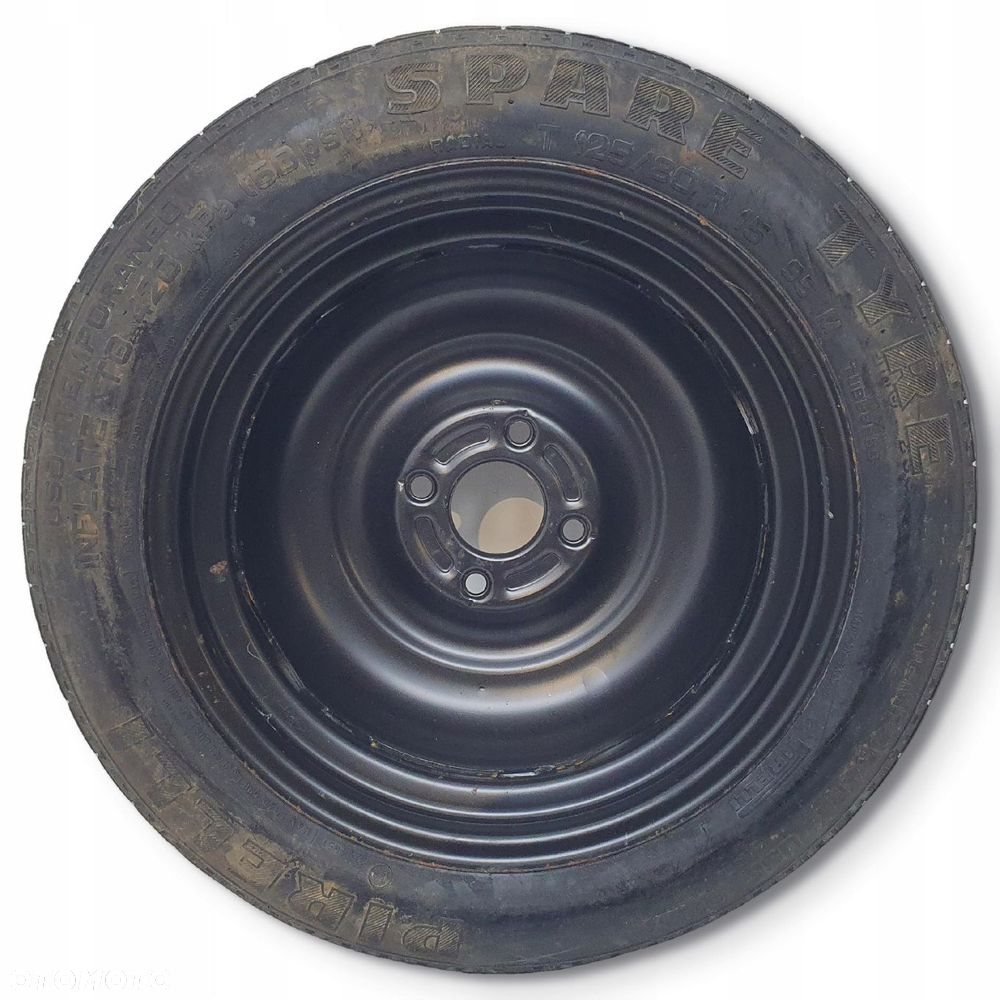 KOŁO DOJAZDOWE 125/80 R15 98AB-NA 2150836 4x108 Ford Fiesta Mk5 Mk6 - 11