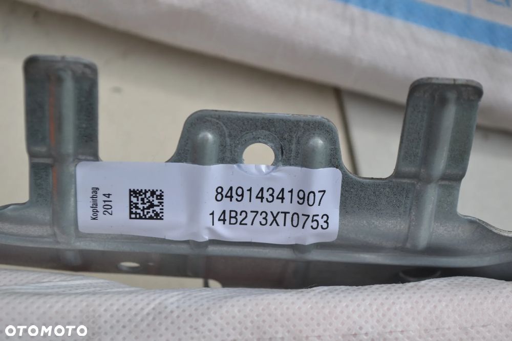 BMW 5 F11 KOMBI KURTYNA POWIETRZNA AIRBAG LEWA ORYGINAŁ 84914341907 - 2