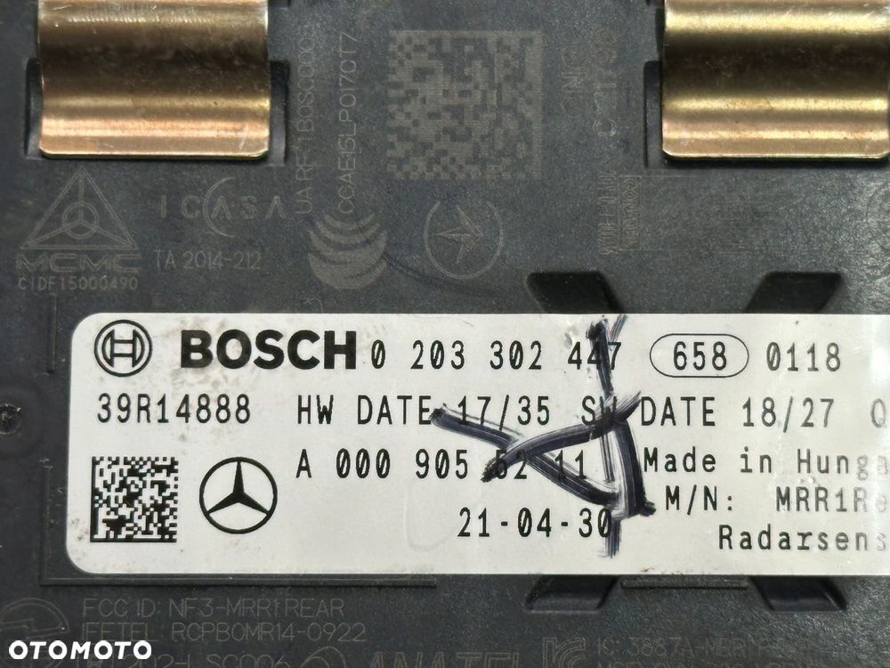 RADAR DISTRONIC MERCEDES W177 C118 W205 W167 W253 A0009055211 - 3