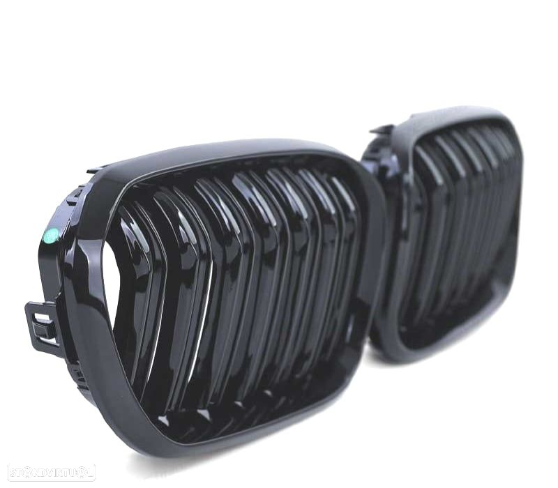 GRELHAS FRONTAIS BMW F20 F21 LCI 2015+ PACK M PRETO BRILHANTE - 2