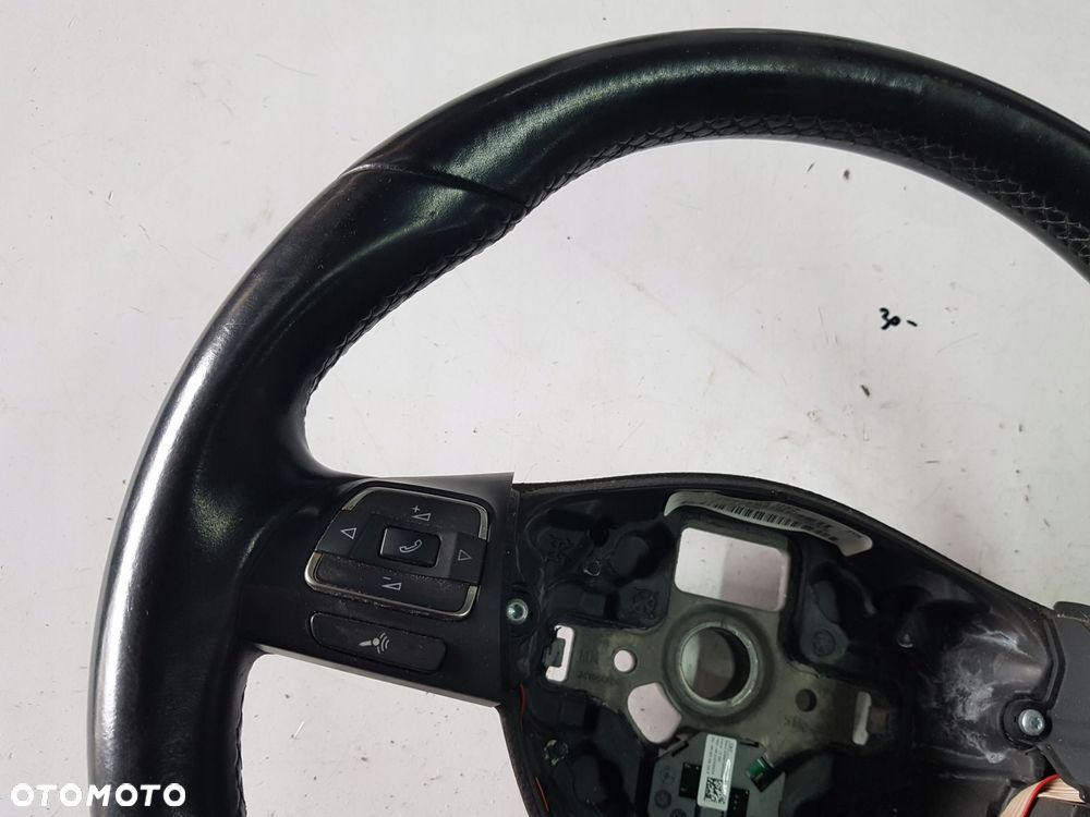 VW GOLF VI 08-13r JETTA 5C KIEROWNICA SKÓRZANA 5C0419091AK - 3