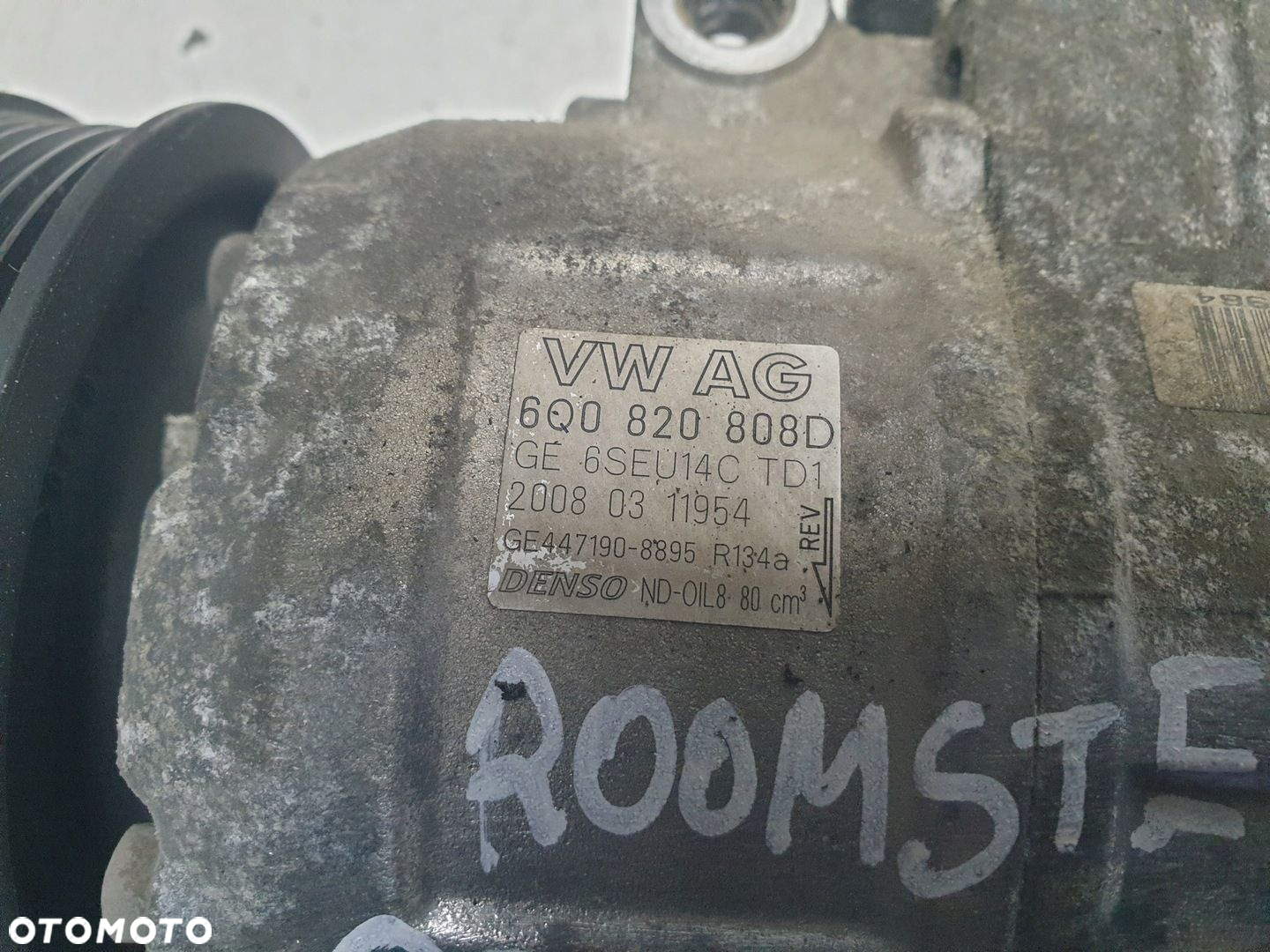 SPRĘŻARKA KLIMATYZACJI SKODA ROOMSTER 6Q0820808D - 6