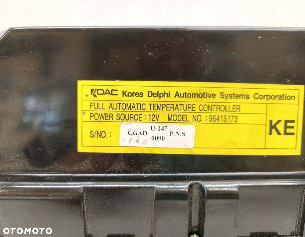 PANEL STEROWANIA NAWIEWU CHEVROLET REZZO 96415173 - 2