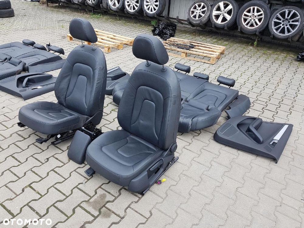 AUDI A4 B8 08-11r SEDAN FOTELE SKÓRZANE KANAPA - 8