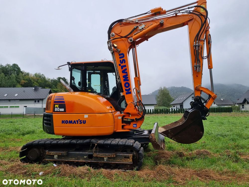 Komatsu Koparka Gąsienicowa 8 ton PC80MR-3 z Norwegii jak Nowa 2017rok 3100mtg 3x ramie łamane Klima ser.DEKRA pompa paliwa centr. smarowanie