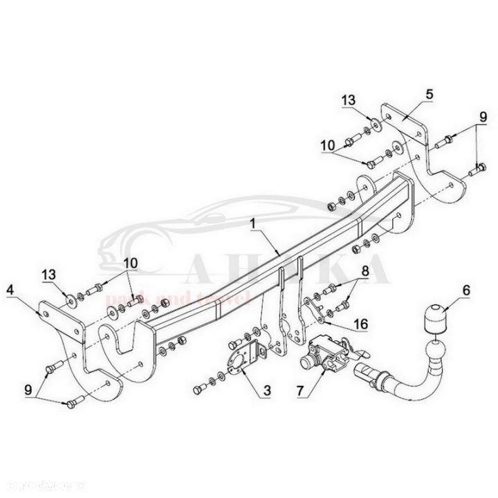 Hak Holowniczy Automat Do Hyundai I40 Cw Kombi 2011-2015 - 3